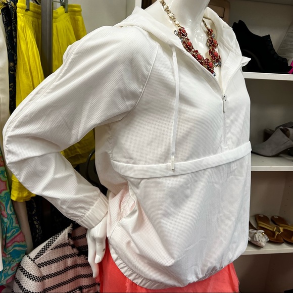 Lululemon White Long Sleeved Hoodie 10